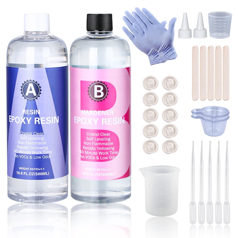 Resin Art Ratio - Kit de resina epoxi transparente, alto