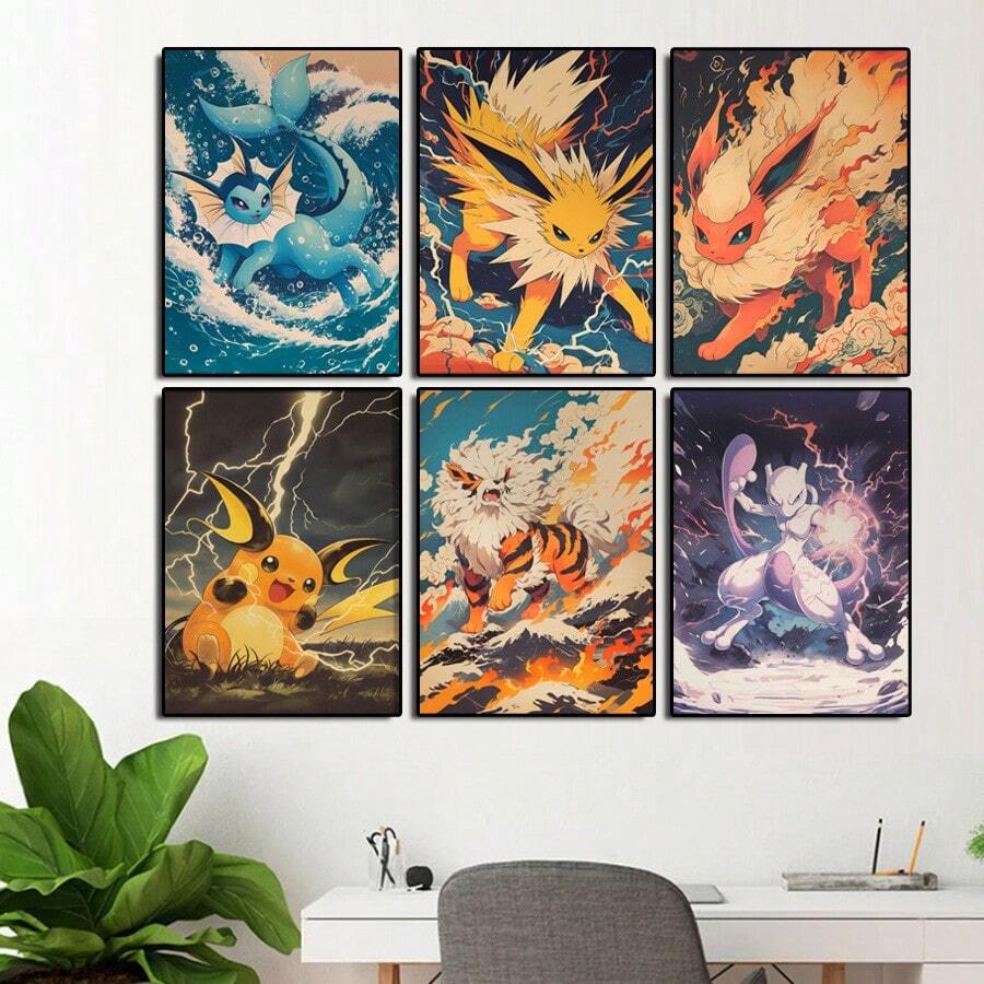 Resin Art For Kids - Pósteres de Anime Pokemon Raichu Mewtwo