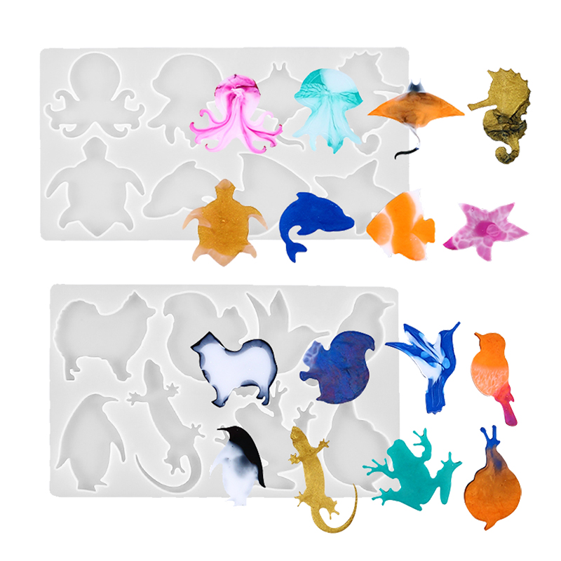 Silicone Mold Ocean - Molde de silicona para llavero de