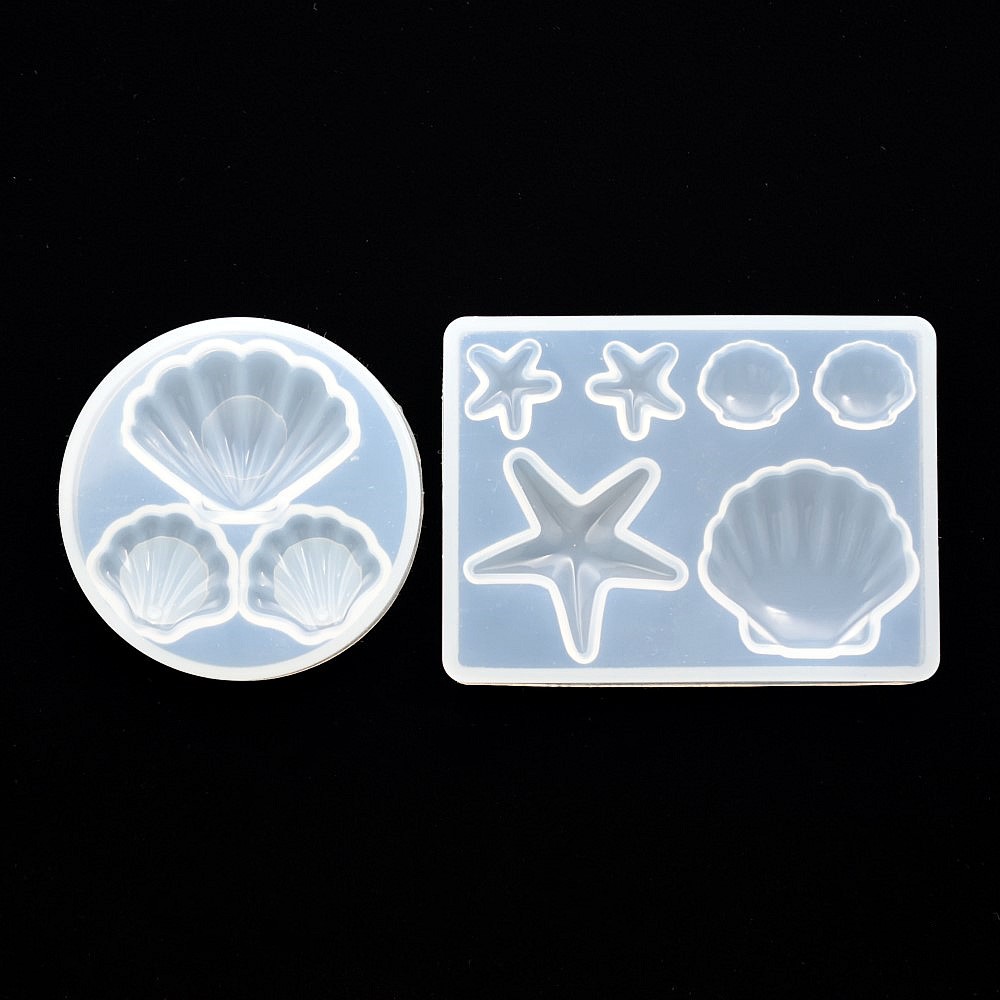 Silicone Mold Ocean - Cuentas de concha colgante molde de