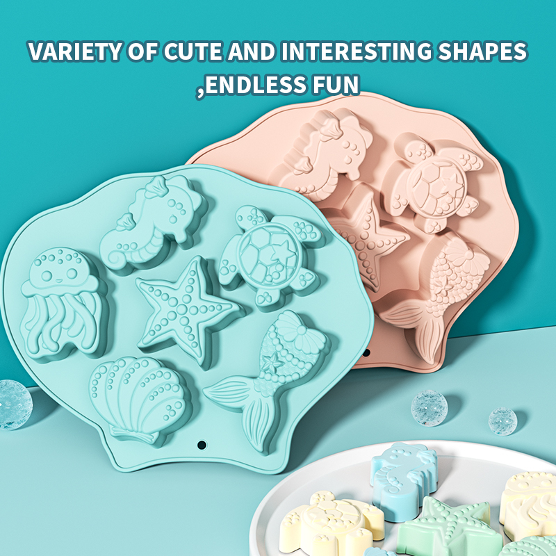 Molde de Silicona para Fondant - Silicone Mold Ocean reseña y precio