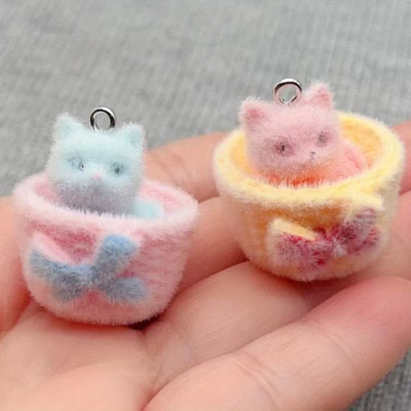 4 colgantes de gato de resina  - Resin Art Store reseña y precio