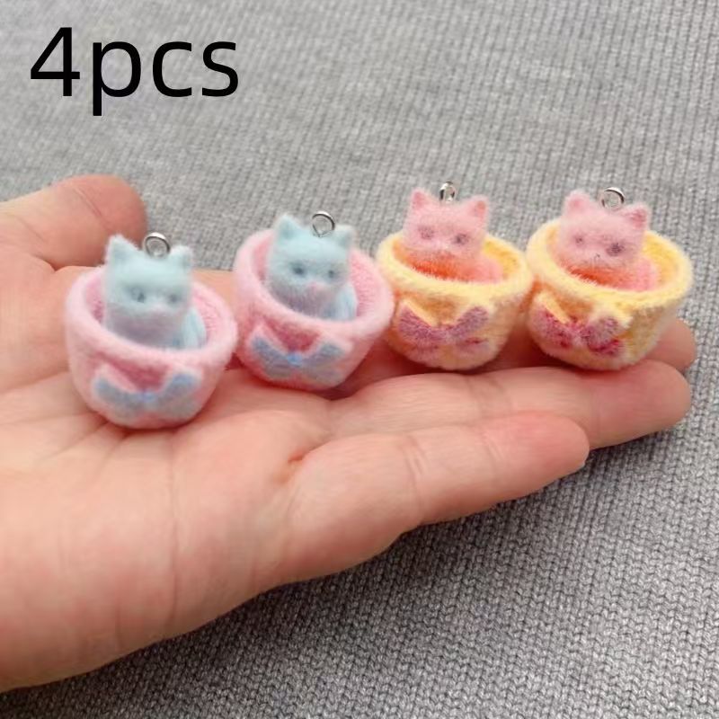 4 colgantes de gato de resina  - Resin Art Store reseña y precio
