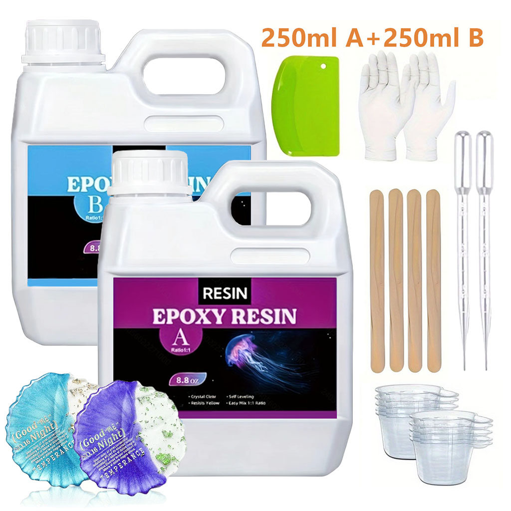 Kit de Resina Epoxi Transparen - Resin Art Kit With Molds reseña y precio