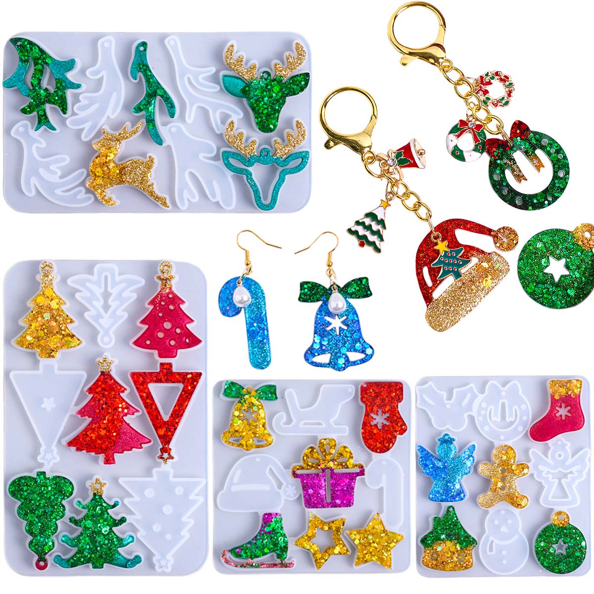 Molde de silicona para colgant - Resin Art Kit With Molds reseña y precio