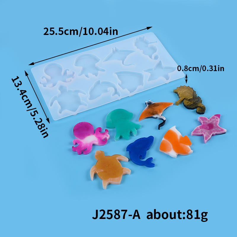 Molde de silicona para llavero - Silicone Mold Ocean reseña y precio