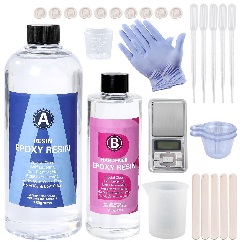 Kit de resina epoxi transparen - Epoxy Resin Ab reseña y precio