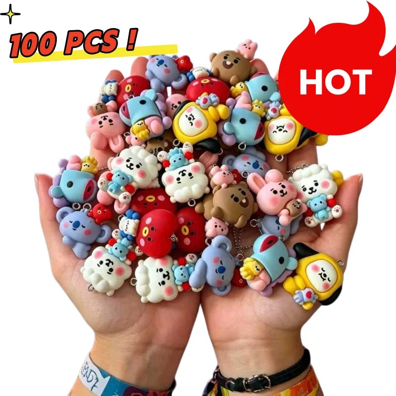 7 piezas de dijes de resina BT - Resin Art Store reseña y precio